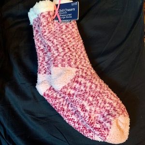 NWT Chill Chasers Sherpa Lined Lounge Socks